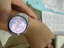 HUAWEI WATCH 5 42mm基礎(chǔ)款不銹鋼表殼金星白素皮復(fù)合表帶watch5首創(chuàng)X-TAP智感窗鴻蒙腕上小藝eSIM通信 曬單實(shí)拍圖