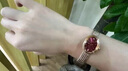 上海女士手表女 繁花聯(lián)名女表 小金表 輕奢復(fù)古七夕禮物送女友 S2700 【復(fù)古時尚】酒紅盤編織鏈 曬單實拍圖