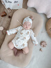 睡眠北鼻新生嬰兒衣服夏薄款純棉連體衣男女寶寶包屁衣嬰幼兒三角哈衣爬服 【包屁衣+帽子+襪子】叢林松鼠 66cm -3-6月 60-66cm 11-15斤 曬單實(shí)拍圖