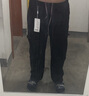 恒源祥工裝褲男夏季水洗棉休閑男褲寬松直筒褲純棉多口袋薄款大碼長褲子 2012黑色 XL 建議體重150-170斤 曬單實拍圖