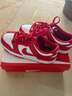 耐克大童平底運動(dòng)鞋春季男女童低幫抓地耐穿板鞋NIKE DUNK FB9109 119白/大學(xué)紅 38.5 曬單實(shí)拍圖