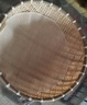 德蒂芙竹編竹籃子竹筐帶底座家用水果籃果盤(pán)手工竹制品饅頭筐點(diǎn)心籃竹籃 （竹黃）圓底款 直徑30厘米 曬單實(shí)拍圖
