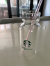 星巴克杯子便攜夏日搖搖杯玻璃杯咖啡杯牛奶杯耐熱杯玻璃瓶 透明400ml 曬單實(shí)拍圖