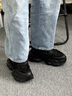 馬克華菲男鞋老爹鞋男2025春夏新款網面透氣男士運動鞋厚底氣墊增高休閑鞋 黑色 跟高6.4cm 41 標準運動鞋尺碼 曬單實拍圖