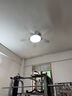 美的（Midea）風(fēng)扇燈餐廳吊扇燈led臥室52寸開葉扇全光譜五葉扇熟睡風(fēng)包安裝 曬單實(shí)拍圖