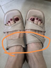 卡帝樂(lè)鱷魚（CARTELO）夏季真軟皮厚底涼拖鞋女2025年新款外穿粗跟涼鞋時(shí)尚中跟一字拖鞋 杏色 38 曬單實(shí)拍圖
