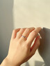 莫桑石鉆石婚戒對戒結(jié)婚一對婚禮情侶七夕禮純銀鍍鉑金pt950戒指 輕奢款-共度愛河女戒-玫瑰花禮盒 默認活口【閉口備注圈號】 曬單實拍圖