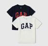 Gap【兩件裝】男女童2025春季新款純棉短袖T恤687268 海軍藍(lán)組合 160 cm(14-15歲)亞洲尺碼 曬單實(shí)拍圖