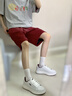 Lee男鞋休閑鞋設(shè)計(jì)感增高小白鞋男生時(shí)尚經(jīng)典板鞋舒適百搭白色鞋子男 酒紅 41 【偏大/請拍小一碼】 曬單實(shí)拍圖