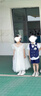 布戀貓秋季白紗裙女童禮服高端公主裙花童婚禮小女孩長(cháng)裙兒童主持人鋼琴 白色 140 cm 曬單實(shí)拍圖