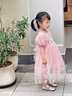 G.DUCKKIDS童裝女童愛莎公主裙夏季洋氣兒童裙子夏季禮服裙小女孩六一表演服 粉色裙子 120 (建議110cm  6-7歲左右)c 曬單實(shí)拍圖