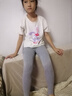 貓人女童打底褲踩腳春秋款白色褲子外穿秋冬中大童女孩兒童舞蹈連褲襪 【春秋踩腳款】黑色+灰色- 2條 5-9歲 (L) 【建議115-130CM】 曬單實(shí)拍圖