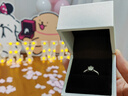 DR.KU人工培育鉆石一克拉鉆戒VVS2求婚戒指微鑲小鉆結婚生日情人節(jié)禮物 一克拉培育鉆戒/D級/3EX/VVS2 開口（可調節(jié)大小） 曬單實拍圖
