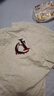 A CHOCK【Achock官方店】 國潮原創(chuàng)設(shè)計刺繡logo短袖七夕情侶圓領(lǐng)打底衫t 花灰色 L 曬單實拍圖