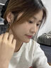 栢啟歆耳飾  氣質(zhì)耳釘韓版時(shí)尚三角鋯石金銀黑簡(jiǎn)約短款百搭耳環(huán)新款 三角形耳釘【黑色】 曬單實(shí)拍圖