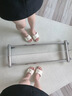 達芙妮平底拖鞋女新款夏季白色軟底法式女士氣質(zhì)絕美涼拖 米白色  38  曬單實(shí)拍圖
