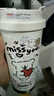 KYODO 鯨美多線條小狗周邊水杯卡通吸管雙飲咖啡杯保溫杯情侶款高顏值男女學(xué)生 FC2325小狗 316內(nèi)膽咖啡杯530ML 曬單實(shí)拍圖