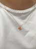 中國黃金（CHINA GOLD）歡樂木馬黃金項(xiàng)鏈女士足金琺瑯彩吊墜七夕情人節(jié)禮物送女朋友老婆 足金可愛木馬掛墜-粉色【贈(zèng)S925鏈】 曬單實(shí)拍圖
