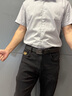ELLE HOMME品牌皮帶男真皮自動(dòng)扣腰帶頭層牛皮高檔褲帶教師節生日禮物送男友 精美專(zhuān)柜盒/902020/百搭槍色 110cm ~140加長(cháng)隨機（可修剪） 曬單實(shí)拍圖