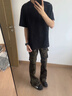 卡圖弛美式高街設(shè)計(jì)感迷彩褲子男夏季潮流復(fù)古直筒hiphop微喇工裝牛仔褲 迷彩 XL 曬單實(shí)拍圖