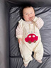 班喜迪嬰兒衣服春裝嬰幼兒背帶褲外出服超萌男女寶寶連體衣可愛(ài)爬服春秋 米色 73cm 曬單實(shí)拍圖