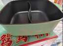 脈鮮（MAXSUN） 脈鮮鴛鴦鍋戶外便攜鍋具家用火鍋多功能料理鍋大容量火鍋 薄荷綠鴛鴦鍋 曬單實拍圖