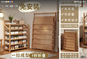 小匠材簡易鞋架免安裝家用門口宿舍鞋柜收納防塵置物架原木色6層90 曬單實(shí)拍圖