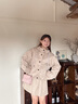 茵曼休閑百褶裙褲2025秋季女裝新款顯瘦松緊腰A字短裙 深卡其 S 曬單實拍圖