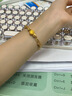 周大金 CHOW TAI KING好運蓮蓮黃金手鏈女士三生三世手環(huán)輕奢生日禮物送女友老婆走心 曬單實(shí)拍圖
