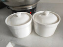 京東京造 燉盅 陶瓷湯碗蒸蛋燕窩輔食碗家用帶蓋贈勺子純白460ml 曬單實(shí)拍圖