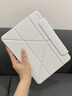 科技魚2025新款iPadpro四角防撞磁吸雙面夾air7保護(hù)套6適用蘋果11寸保護(hù)殼10.9平板4全包5輕薄13防彎mini 【白色ultra版】全包邊設(shè)計(jì)/四角防抗摔/可橫豎 iPad Air6/ 曬單實(shí)拍圖