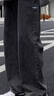 回力牛仔褲男士夏季薄款復(fù)古直筒系帶休閑褲子男寬松闊腿長(zhǎng)褲黑灰XL 曬單實(shí)拍圖