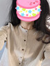 塔馳密司 TOUCH MISS文藝簡(jiǎn)約漢麻T恤女夏寬松休閑七分袖開(kāi)衫上衣 原麻色 S 90-110斤 曬單實(shí)拍圖