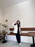 波司登2025新款沖鋒衣鵝絨服女短款三合一防風(fēng)防水保暖外套B250331302 米白/深棕褐|8011/7048|801L M 165/88A 體重約110-120斤 曬單實拍圖