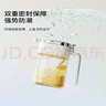 禾枝廚房調(diào)料罐食品級調(diào)料盒防潮鹽罐調(diào)味罐玻璃糖罐密封帶勺子組合套 白色3個裝【單手開蓋 合蓋自鎖】 曬單實拍圖