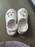 安尚芬孕婦洞洞鞋女款夏季2025新款外穿厚底防滑防臭eva沙灘包頭涼拖鞋 白色【牛奶小餅干】 37-38 正碼（內(nèi)長240mm） 曬單實拍圖