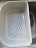 talea 天力廚房洗菜盆瀝水架 滴水碗 碟架 塑料瀝水籃子 內(nèi)掛洗菜QD019 372X253X113mm滴水籃 曬單實(shí)拍圖