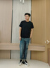 馬克華菲九分牛仔褲男秋季直筒男褲2025年新款潮牌寬松休閑通勤百搭褲子男 曬單實(shí)拍圖