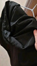 皮爾卡丹（pierre cardin）品牌春秋季2025年新品薄外套女純色連帽小風衣可LOGO寬松夾克上衣 黑色(有里子) L(體重105-120斤) 曬單實拍圖