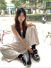 CAMILA KSENIA女鞋爆款老爹鞋女2025新款夏季百搭厚底休閑網(wǎng)面透氣運(yùn)動跑步鞋子 黑色 37 曬單實(shí)拍圖