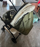 ANGI BABY嬰兒車(chē)雙向高景觀嬰兒推車(chē)可坐可躺0-3歲輕便折疊手推車(chē)遛娃神器 青芥綠【減震-三折疊款-帶拉桿】 雙向高景觀嬰兒推車(chē)遛娃神器 曬單實(shí)拍圖