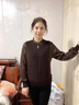 恒源祥媽媽秋裝針織上衣服2025新款洋氣打底小衫中老年女裝春秋長(zhǎng)袖T恤 藍(lán)灰 M 曬單實(shí)拍圖