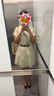 獨(dú)束大碼女裝時(shí)尚設(shè)計(jì)感襯衫連衣裙2025微胖MM中長(zhǎng)款減齡氣質(zhì)裙子 杏仁米（短款） XL （尺碼：3） 曬單實(shí)拍圖