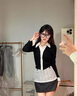 納維凱爾（Navigare）意大利小帆船近視眼鏡框男女同款方框簡(jiǎn)約時(shí)尚精工素顏平光學(xué)眼鏡 亮黑【順豐速發(fā)/次日達(dá)】 曬單實(shí)拍圖