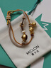 曼卡龍黃金吊墜東方知食分子轉運珠足金鑲嵌DIY 冬至黃金水餃送女友禮物 包開(kāi)心 曬單實(shí)拍圖