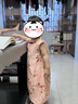幼歌（YOUGE）夏嬰幼兒中式旗袍無(wú)袖連衣裙花苞裙擺兒童古韻詩(shī)意國(guó)風(fēng)裙 橘色 110 cm 曬單實(shí)拍圖