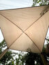 日本戶外蚊帳篷天幕一體式遮陽(yáng)棚防雨防曬野營(yíng)露營(yíng)防蚊蟲網(wǎng)紗棚 3.2*3.2*高2.4棚+2遮陽(yáng)布+門廳桿 曬單實(shí)拍圖