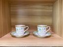 則武則武 YOSHINO吉野櫻花骨瓷田園風(fēng)美式描金咖啡杯碟禮盒套裝 美式咖啡杯碟（單杯碟不含茶壺） 曬單實(shí)拍圖