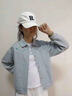 愛 西娜2025新款少女牛仔襯衫春季百搭女大童洋氣外衣時(shí)髦襯衣刺繡薄外套 牛仔色_現(xiàn)貨 150 cm 曬單實(shí)拍圖
