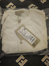 PORTS寶姿男裝毛衣絲絨混紡半開襟鈕扣套頭毛衣男上衣MV9K041DKI001 WHITE L L 曬單實拍圖